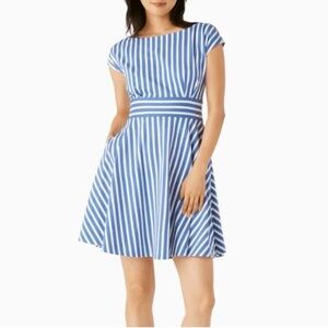Kate Spade Blue and White Striped Mini Dress